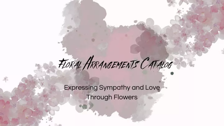 floral arrangements catalog