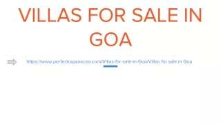 villas for sale in goa