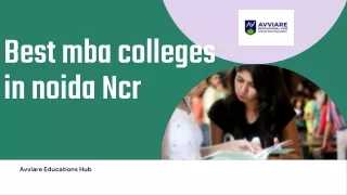 Best mba colleges in noida Ncr