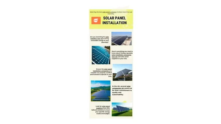 selecting the best solar panel company involves