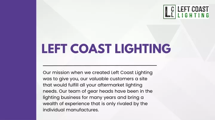 left coast lighting