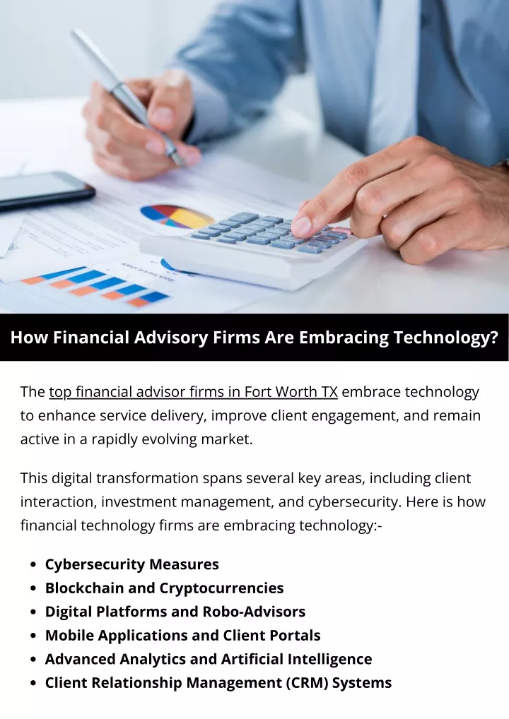 how financial advisory firms are embracing