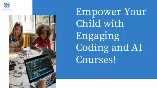 Empower Your Child with Cutting-Edge Coding and AI Courses!