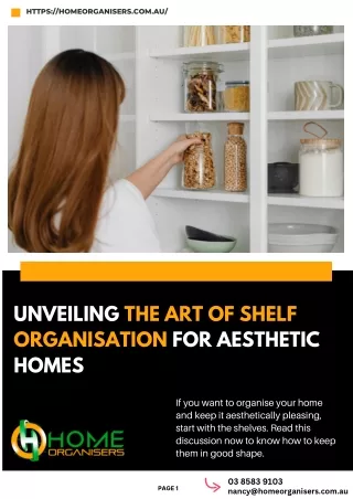 Unveiling the Art of Shelf Organisation for Aesthetic Homes