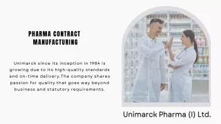 Pharma Contract Manufacturing Services in All Over India