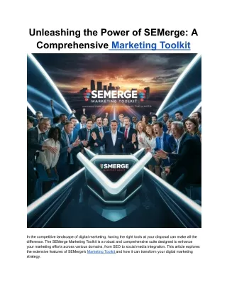Unleashing the Power of SEMerge_ A Comprehensive Marketing Toolkit