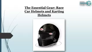 The Essential Gear Race Car Helmets and Karting Helmets