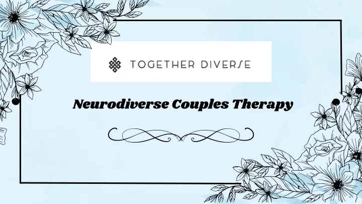 neurodiverse couples therapy