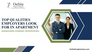 Top Qualities Employers Look for in Apartment Managers During Interviews