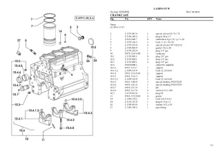 Lamborghini lampo 55 w Tractor Parts Catalogue Manual Instant Download