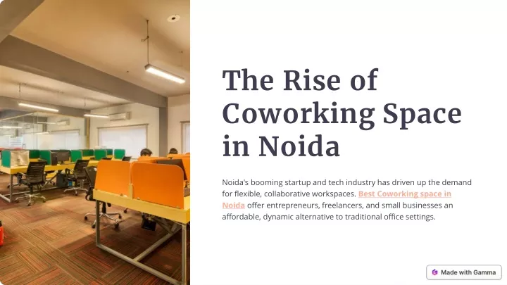 the rise of coworking space in noida