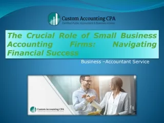 Small business accounting firms