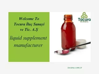 Liquid Supplement Manufacturer