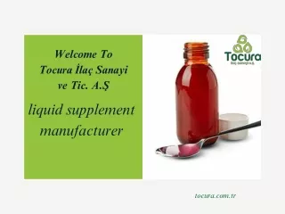 Liquid Supplement Manufacturer