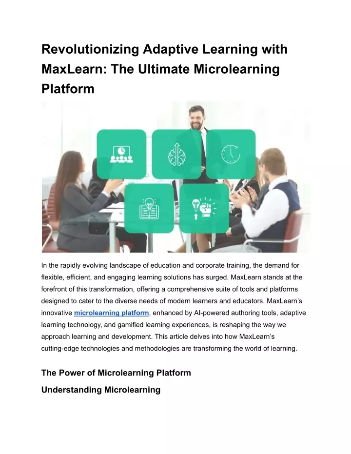 revolutionizing adaptive learning with maxlearn