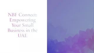 NBF Connect: Empowering Your Small Business in the UAE