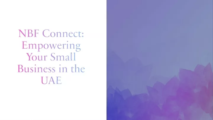 nbf connect empowering your small business in the uae