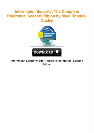 Information Security: The Complete Reference, Second Edition by Mark