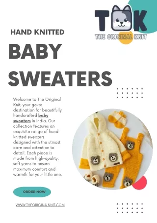 Shop Hand Knitted Baby Sweaters Online in India | The Original Knit