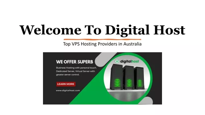 welcome to digital host