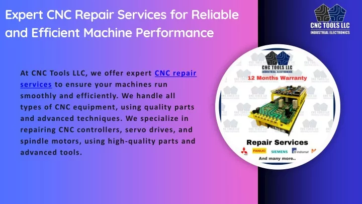 expert cnc repair services for reliable