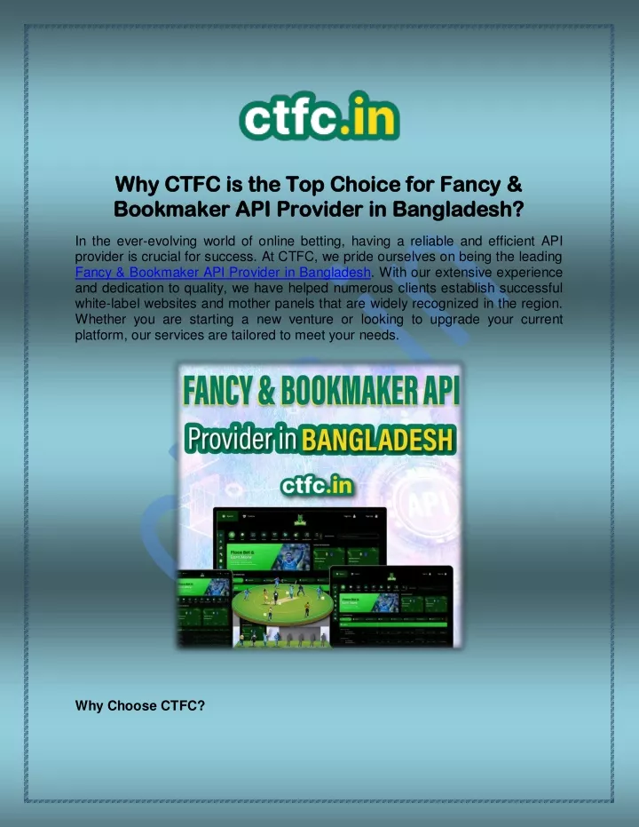 why ctfc is the top choice for fancy why ctfc