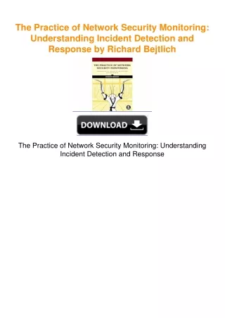 The Practice of Network Security Monitoring: Understanding Incident
