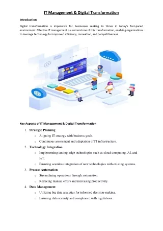 IT Management & Digital Transformation