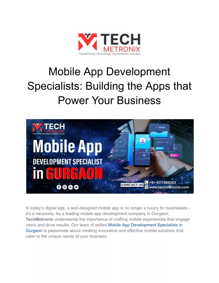 mobile app development specialists building