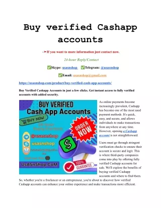 9 Best Web to Buy verified Cashapp accounts