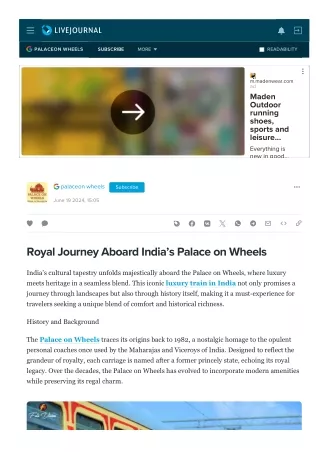 Royal Journey Aboard India’s Palace on Wheels