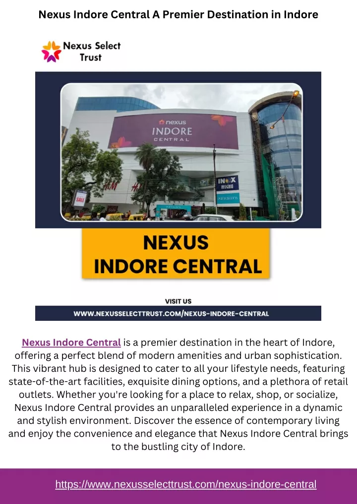 nexus indore central a premier destination