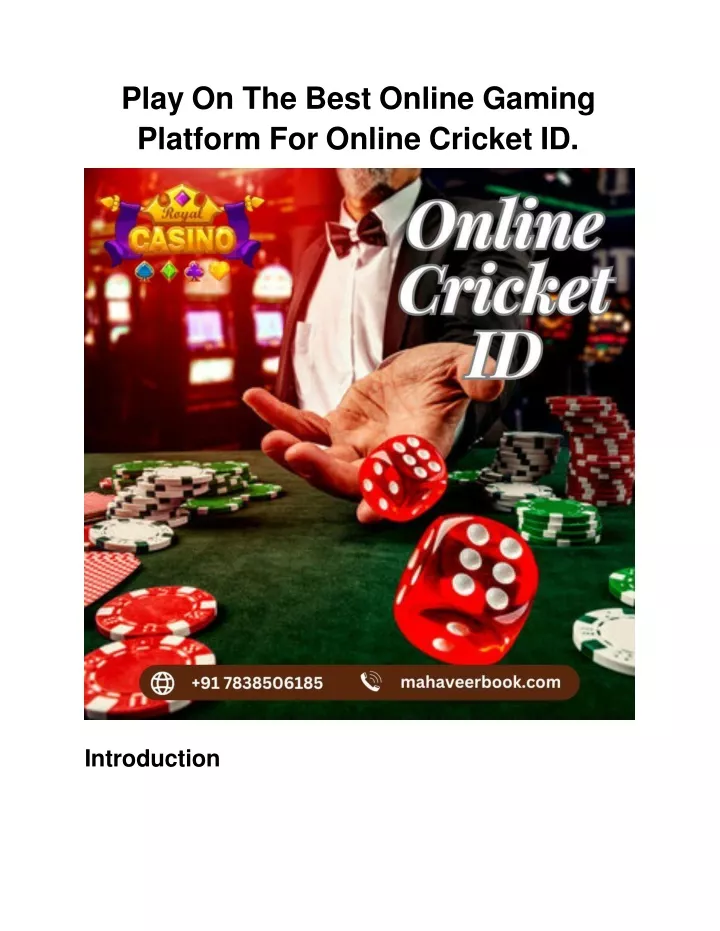 play on the best online gaming platform for online cricket id