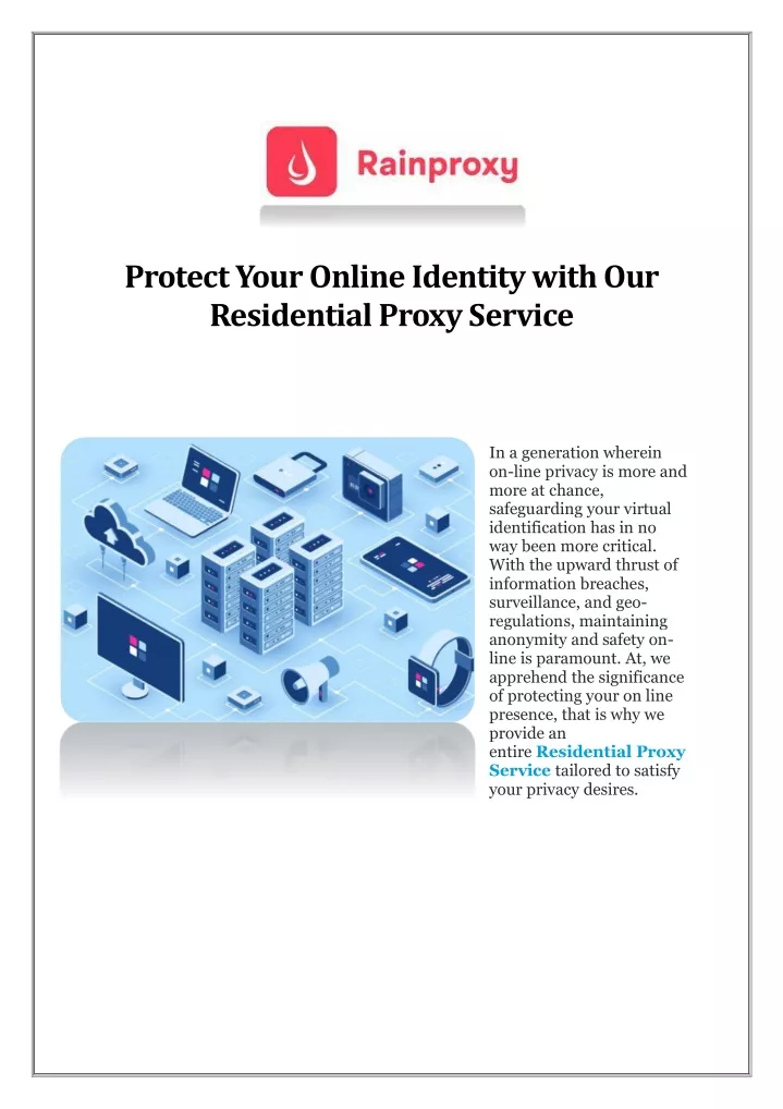 protect your online identity with our residential