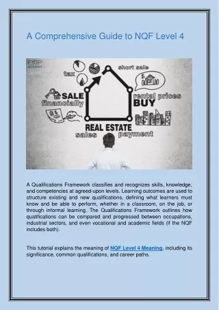 a comprehensive guide to nqf level 4