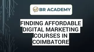 Finding Affordable Digital Marketing Courses in Coimbatore