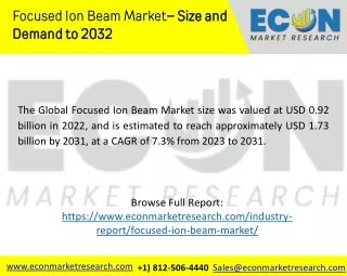 focused ion beam market size demand demand