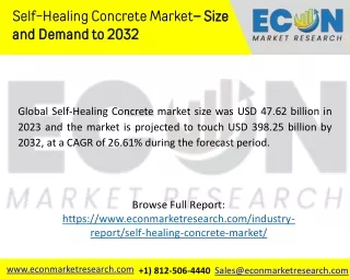 Self-Healing Concrete Market