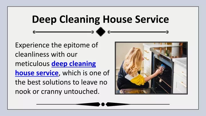 deep cleaning house service