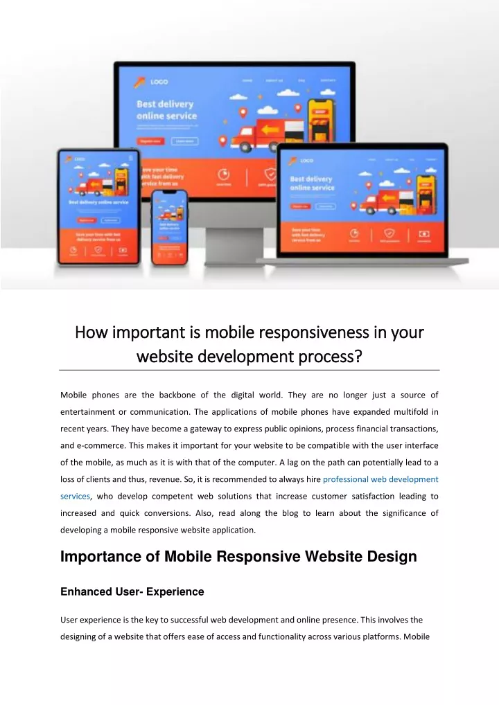 how important is mobile responsiveness in your