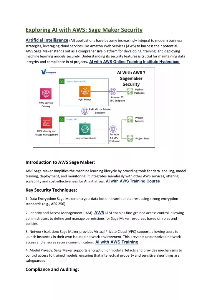 exploring ai with aws sage maker security