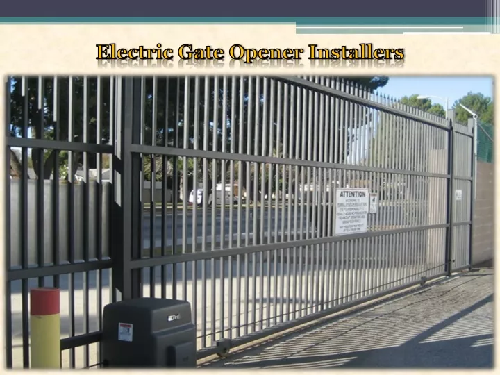 electric gate opener installers