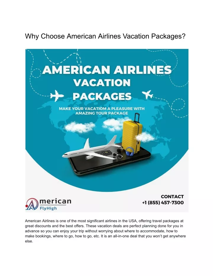 PPT Why Choose American Airlines Vacation Packages PowerPoint