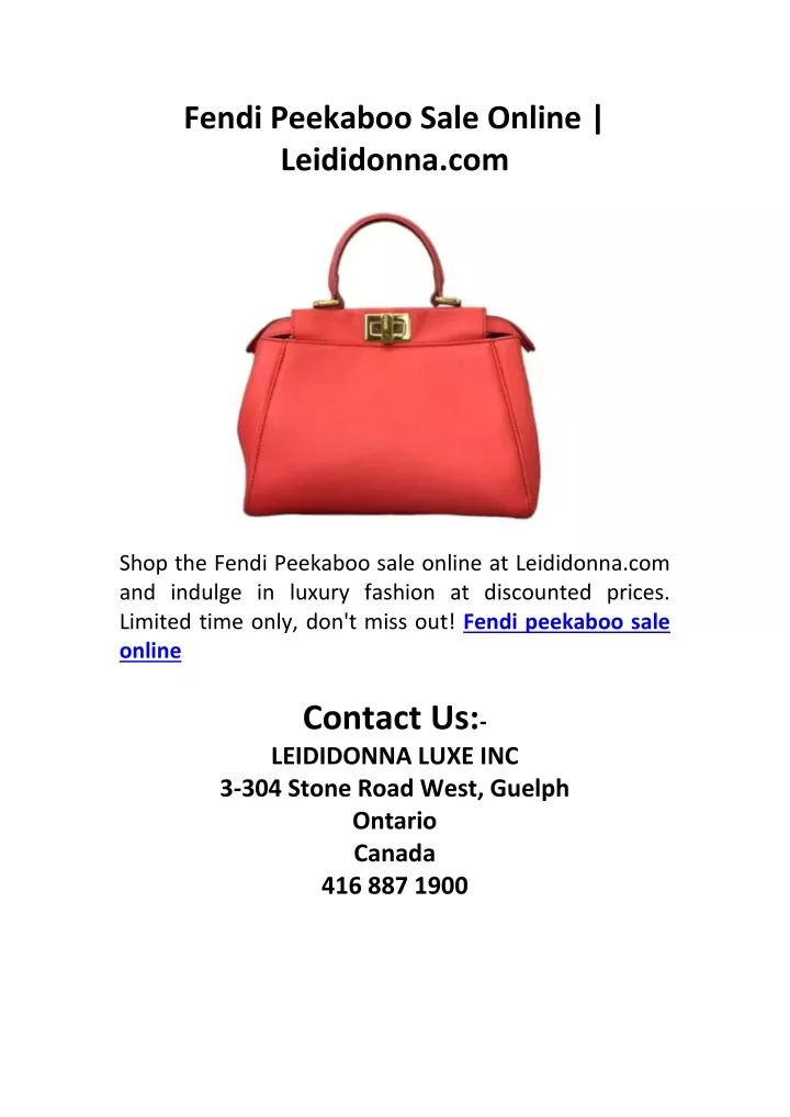 fendi peekaboo sale online leididonna com