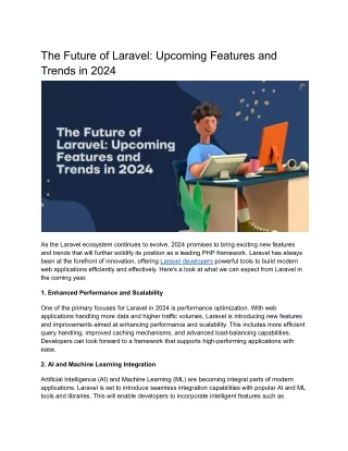 the future of laravel upcoming features