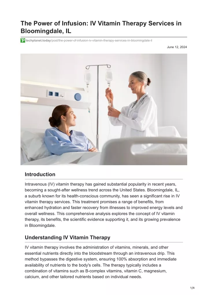 the power of infusion iv vitamin therapy services