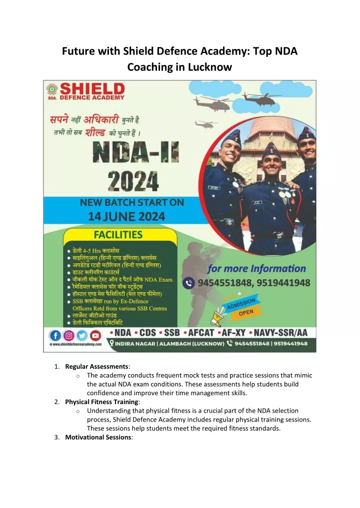 future with shield defence academy