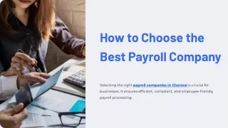 How to Choose the Best Payroll Company