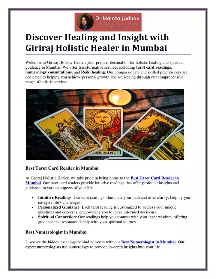 discover healing and insight with giriraj