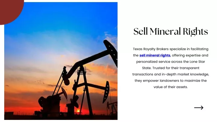 sell mineral rights